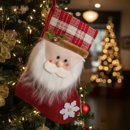 Plush Santa Claus Christmas Stocking